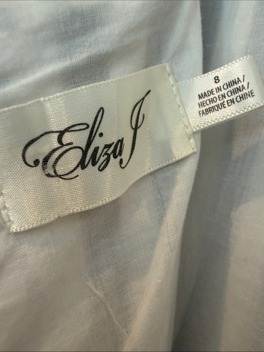 Eliza J Tiered Maxi Dress with Tassle Trim in Gray and White Stripes - Picture 2 of 6